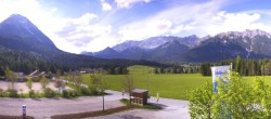 Archiv Foto Webcam Leutasch Moos - Rödlach Parkplatz 15:00