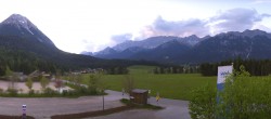 Archived image Webcam Leutasch Moos - Rödlach Parking 19:00