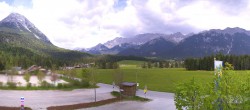 Archived image Webcam Leutasch Moos - Rödlach Parking 09:00