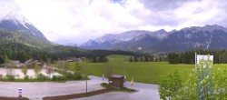 Archiv Foto Webcam Leutasch Moos - Rödlach Parkplatz 11:00