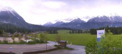 Archiv Foto Webcam Leutasch Moos - Rödlach Parkplatz 09:00