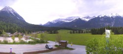 Archiv Foto Webcam Leutasch Moos - Rödlach Parkplatz 15:00