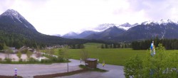 Archiv Foto Webcam Leutasch Moos - Rödlach Parkplatz 17:00