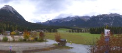 Archiv Foto Webcam Leutasch Moos - Rödlach Parkplatz 07:00