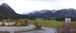 Archiv Foto Webcam Leutasch Moos - Rödlach Parkplatz 11:00