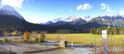 Archiv Foto Webcam Leutasch Moos - Rödlach Parkplatz 15:00