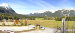 Archiv Foto Webcam Leutasch Moos - Rödlach Parkplatz 09:00