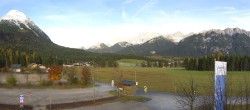 Archiv Foto Webcam Leutasch Moos - Rödlach Parkplatz 07:00