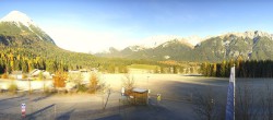 Archiv Foto Webcam Leutasch Moos - Rödlach Parkplatz 07:00