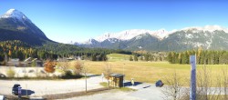 Archiv Foto Webcam Leutasch Moos - Rödlach Parkplatz 11:00