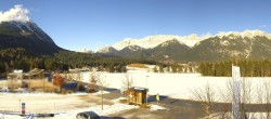 Archiv Foto Webcam Leutasch Moos - Rödlach Parkplatz 11:00