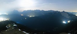 Archiv Foto Webcam Seefeld Rosshütte - Bergstation Seefelder Joch 23:00