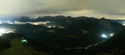 Archiv Foto Webcam Seefeld Rosshütte - Bergstation Seefelder Joch 23:00