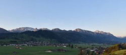 Archiv Foto Webcam Halblech - Blick über Buching 05:00