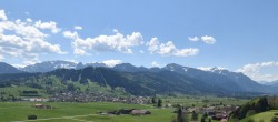 Archiv Foto Webcam Halblech - Blick über Buching 11:00