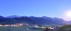 Archiv Foto Webcam Halblech - Blick über Buching 03:00