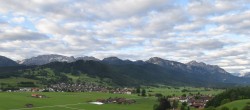 Archiv Foto Webcam Halblech - Blick über Buching 05:00