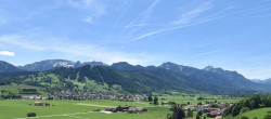 Archiv Foto Webcam Halblech - Blick über Buching 11:00