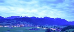 Archiv Foto Webcam Halblech - Blick über Buching 03:00