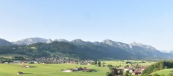 Archiv Foto Webcam Halblech - Blick über Buching 05:00