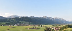 Archiv Foto Webcam Halblech - Blick über Buching 05:00