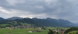 Archiv Foto Webcam Halblech - Blick über Buching 05:00
