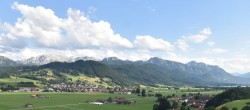 Archiv Foto Webcam Halblech - Blick über Buching 17:00