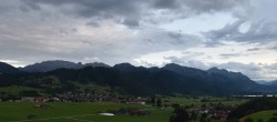 Archiv Foto Webcam Halblech - Blick über Buching 19:00