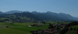 Archiv Foto Webcam Halblech - Blick über Buching 11:00