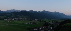 Archiv Foto Webcam Halblech - Blick über Buching 19:00