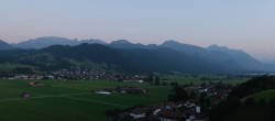 Archiv Foto Webcam Halblech - Blick über Buching 19:00