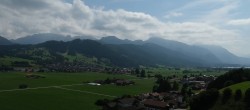 Archiv Foto Webcam Halblech - Blick über Buching 13:00