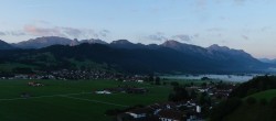 Archiv Foto Webcam Halblech - Blick über Buching 05:00