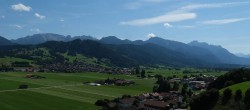 Archiv Foto Webcam Halblech - Blick über Buching 13:00