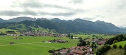 Archiv Foto Webcam Halblech - Blick über Buching 11:00