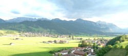 Archiv Foto Webcam Halblech - Blick über Buching 17:00