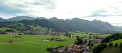 Archiv Foto Webcam Halblech - Blick über Buching 13:00