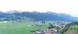 Archiv Foto Webcam Halblech - Blick über Buching 05:00