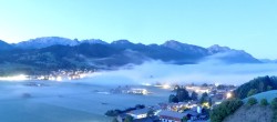 Archiv Foto Webcam Halblech - Blick über Buching 05:00