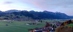 Archiv Foto Webcam Halblech - Blick über Buching 05:00