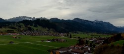 Archiv Foto Webcam Halblech - Blick über Buching 13:00