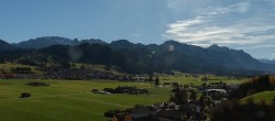 Archiv Foto Webcam Halblech - Blick über Buching 11:00