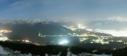 Archiv Foto Webcam Patscherkofel - Blick auf Innsbruck 20:00
