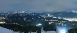 Archiv Foto Webcam Patscherkofel - Blick auf Innsbruck 23:00