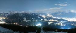 Archiv Foto Webcam Patscherkofel - Blick auf Innsbruck 01:00