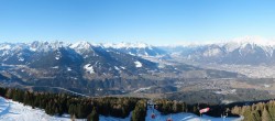 Archiv Foto Webcam Patscherkofel - Blick auf Innsbruck 09:00