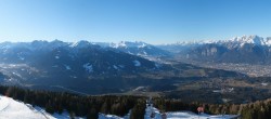 Archiv Foto Webcam Patscherkofel - Blick auf Innsbruck 13:00