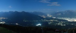 Archiv Foto Webcam Patscherkofel - Blick auf Innsbruck 23:00