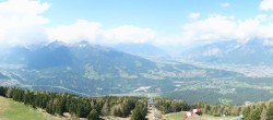 Archiv Foto Webcam Patscherkofel - Blick auf Innsbruck 11:00