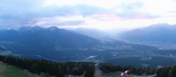 Archiv Foto Webcam Patscherkofel - Blick auf Innsbruck 19:00